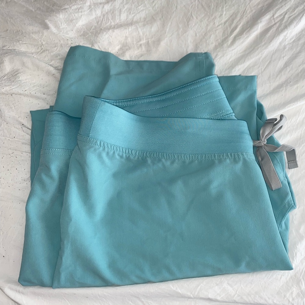 XL Seaglass Livingston figs scrub pants